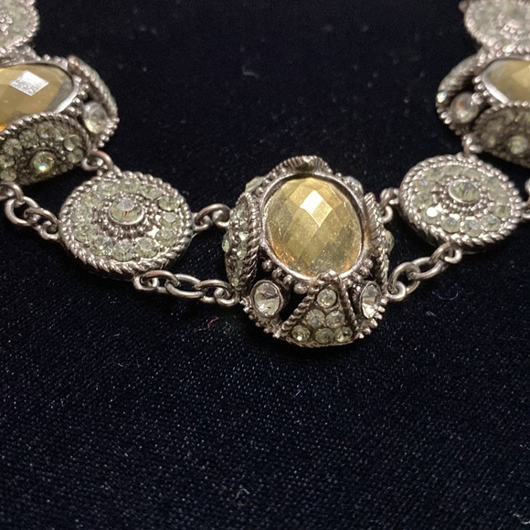 🖤Vtg💕VCLM™️ statement crystal rhinestones necklace - Picture 8 of 13